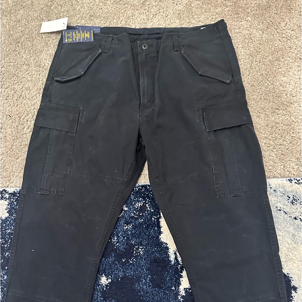POLO RALPH LAUREN Men's Black Wash Chino Utility Cargo Pant 710671176004 38x32